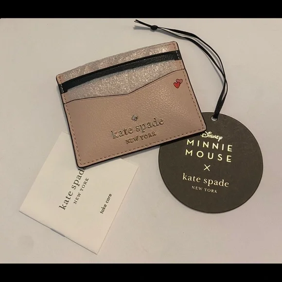 Kate Spade x Disney Minnie Mouse Card Wallet - Picture 4 of 8